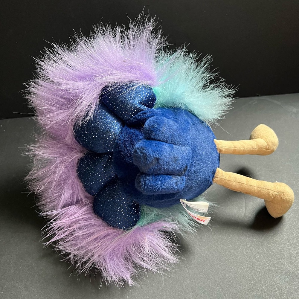 Aurora Luxe Boutique 12" Mora Peacock Bird Stuffed Animal Plush Glittery Fluffy - Picture 9 of 11
